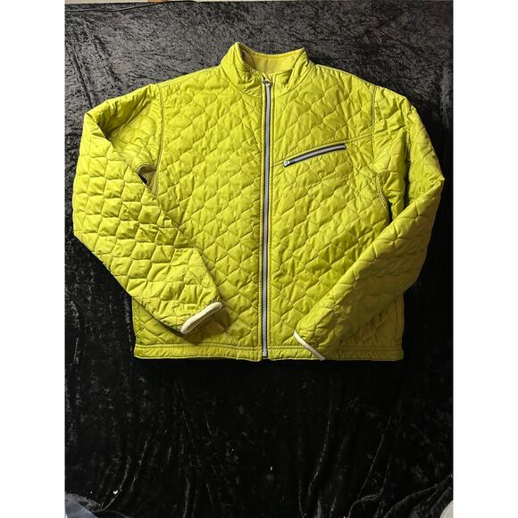 Obermeyer Quilted Jacket Green SOFT Lined Women’s Size 12 - Picture 1 of 10